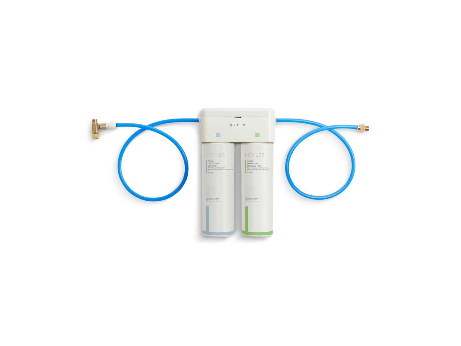 KOHLER K-29638-NA Aquifer+ Two-Stage Water Filtration System