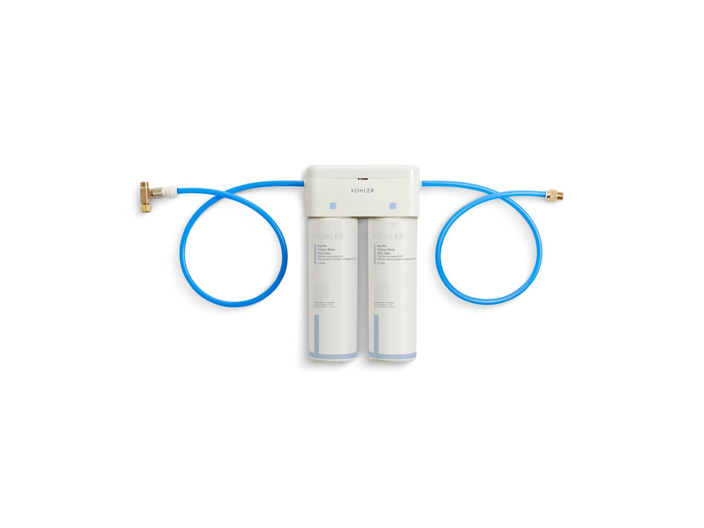 KOHLER K-77686-NA Aquifer Double-Cartridge Water Filtration System