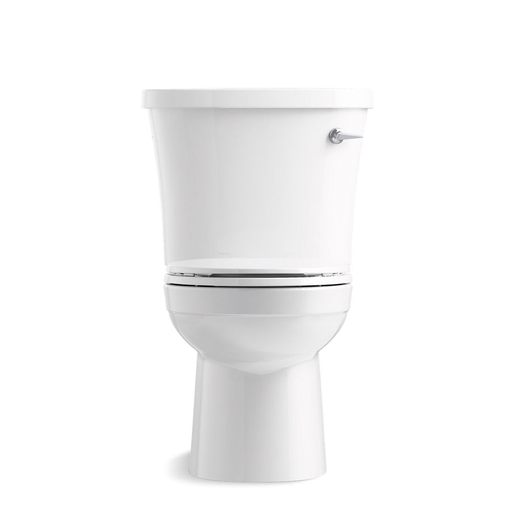 KOHLER K-25087-SSTR-0 Kingston Two-Piece Elongated Toilet, 1.28 Gpf - White