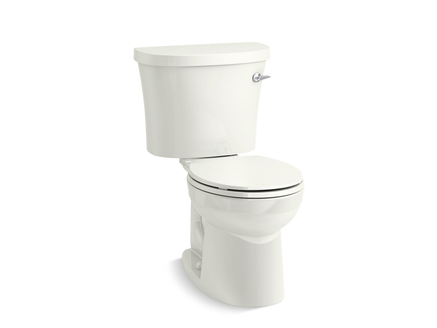 KOHLER K-25097-RA-0 Kingston Two-Piece Round-Front Toilet, 1.28 Gpf In White