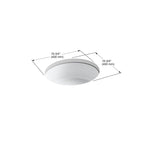 KOHLER K-2883-0 Verticyl 15-3/4" Round Undermount Bathroom Sink - White