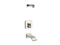 KOHLER K-T14664-4L-SN Loure Rite-Temp Bath And Shower Trim Kit With Push-Button Diverter, Without Showerhead - Vibrant Polished Nickel