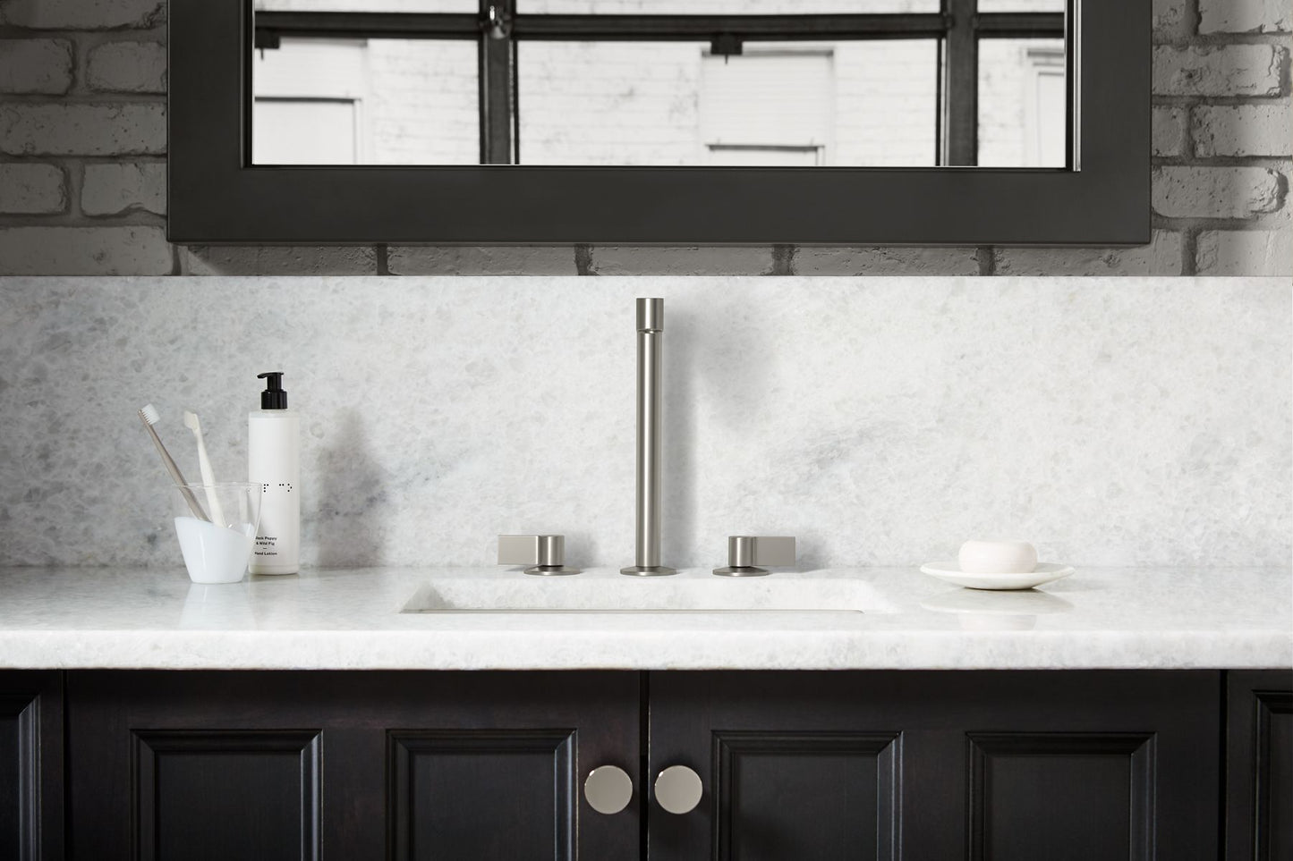 KOHLER K-77974-4-BN Components Lever bathroom sink faucet handles - Vibrant Brushed Nickel