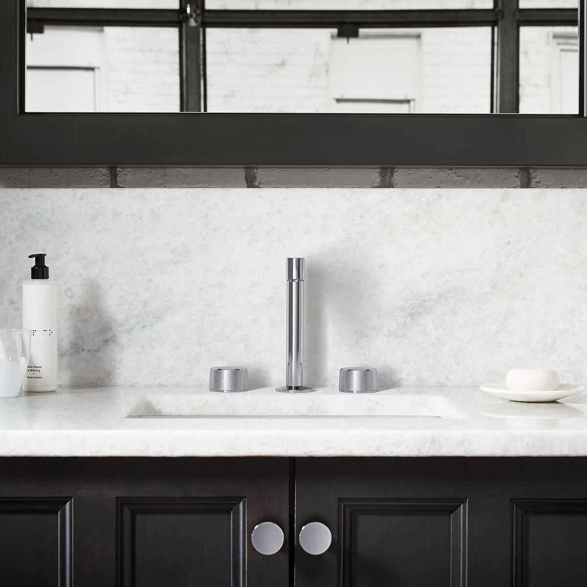 KOHLER K-77969-BL Components Bathroom Sink Faucet Spout With Row Design, 1.2 Gpm - Matte Black