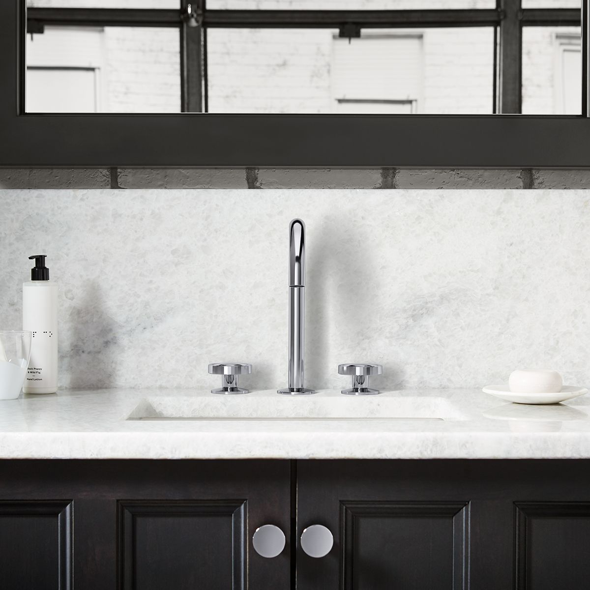 KOHLER K-77967-BL Components Bathroom Sink Faucet Spout With Tube Design, 1.2 Gpm - Matte Black