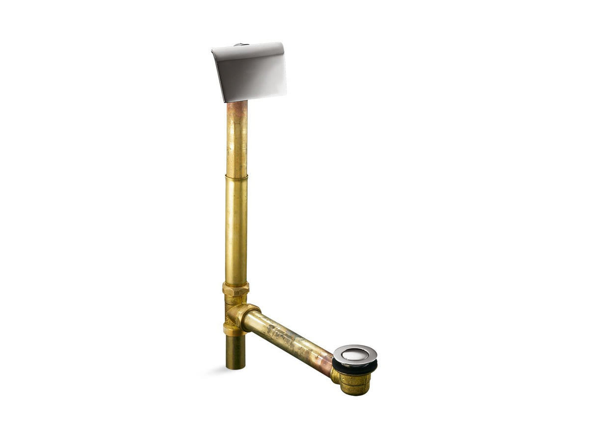 KOHLER K-7147-AF-TT Tea-For-Two 1-1/2" Contoured Pop-Up Drain And Overflow For Above- Or Through-The-Floor Installation - Vibrant Titanium