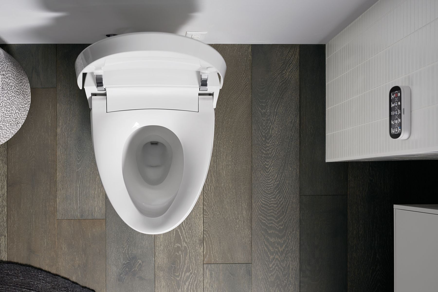 KOHLER K-5401-PA-0 Veil One-Piece Compact Elongated Smart Toilet, Dual-Flush - White