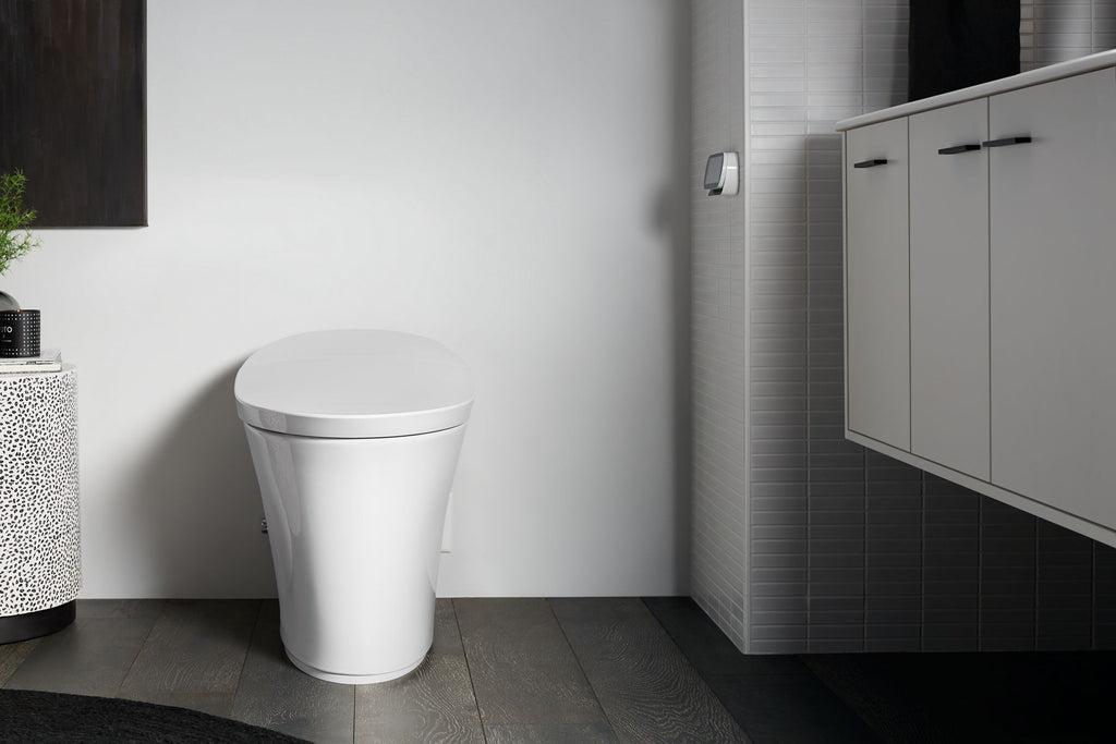 KOHLER K-5401-PA-0 Veil One-Piece Compact Elongated Smart Toilet, Dual-Flush - White