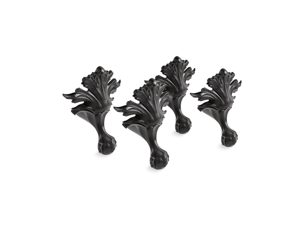 KOHLER K-204-P5 Artifacts Ball-And-Claw Feet - Iron Black