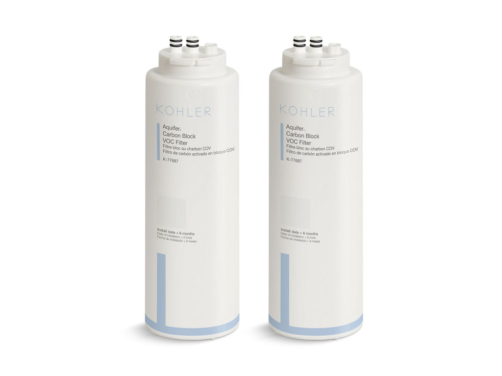 KOHLER K-77688-NA Aquifer Two-Pack Replacement Filter Cartridges