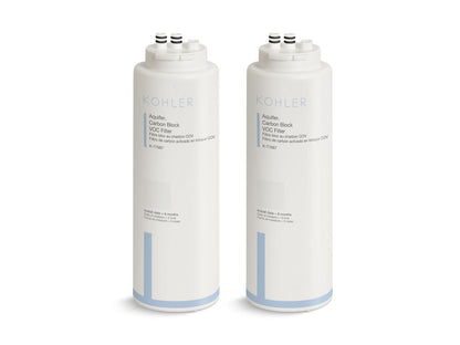KOHLER K-77688-NA Aquifer Two-pack replacement filter cartridges