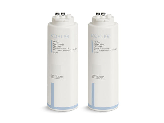 KOHLER K-77688-NA Aquifer Two-pack replacement filter cartridges