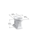 KOHLER K-4380-0 Memoirs Elongated Toilet Bowl - White