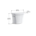 KOHLER K-4467-96 Wellworth Toilet Tank, 1.28 Gpf - Biscuit
