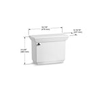 KOHLER K-4642-0 Memoirs Stately Toilet Tank, 1.6 Gpf - White