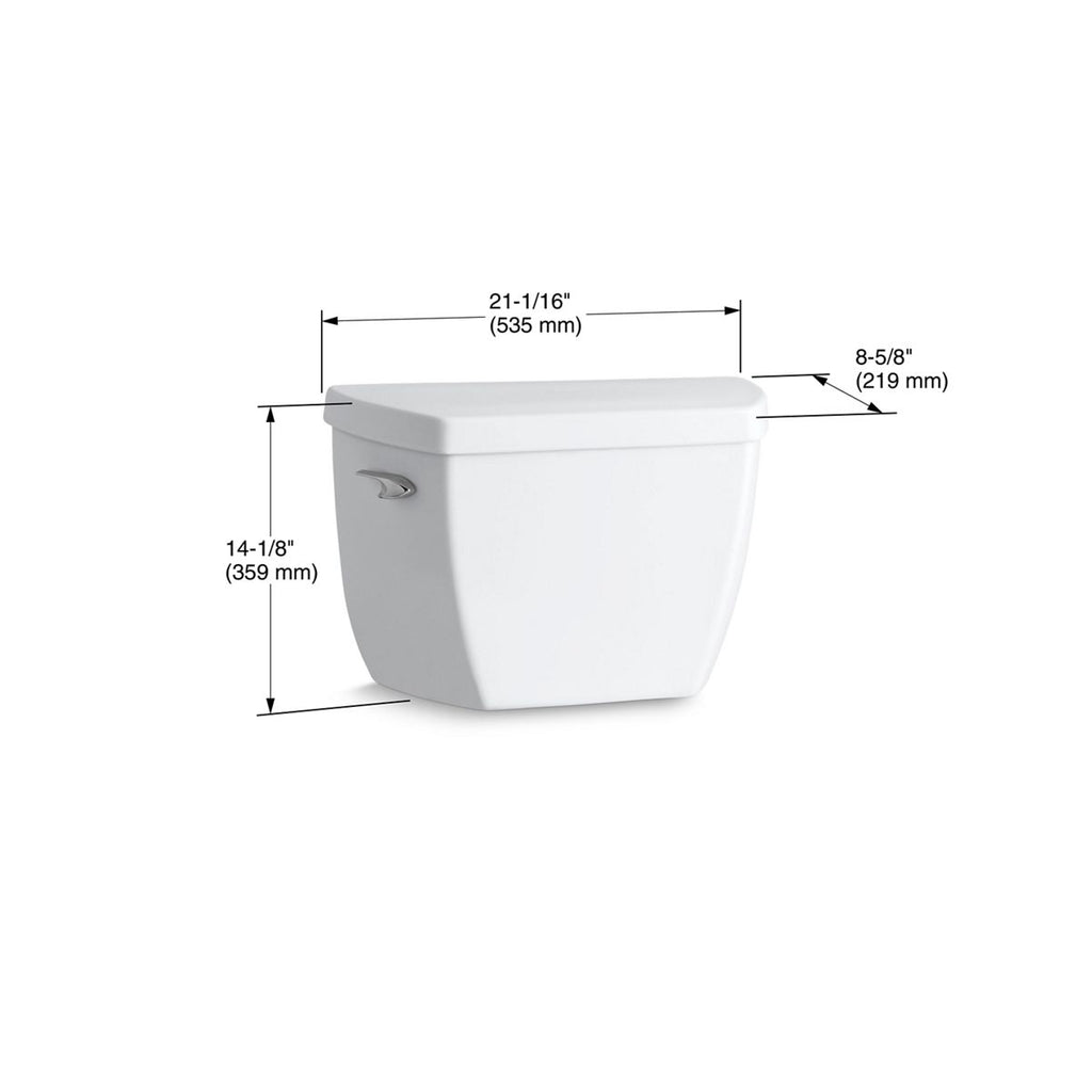 KOHLER K-4645-96 Highline Classic Toilet Tank, 1.6 Gpf - Biscuit