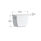 KOHLER K-4645-96 Highline Classic Toilet Tank, 1.6 Gpf - Biscuit