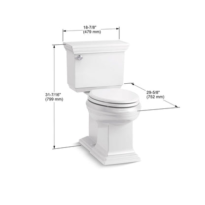 KOHLER K-6669-42 Memoirs Stately Two-piece elongated with concealed trapway, 1.28 gpf - Aspen Green