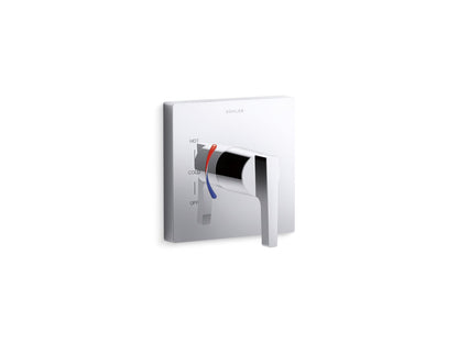 KOHLER K-TS99761-X4-CP Honesty Rite-Temp valve trim with red/blue indexing - Polished Chrome