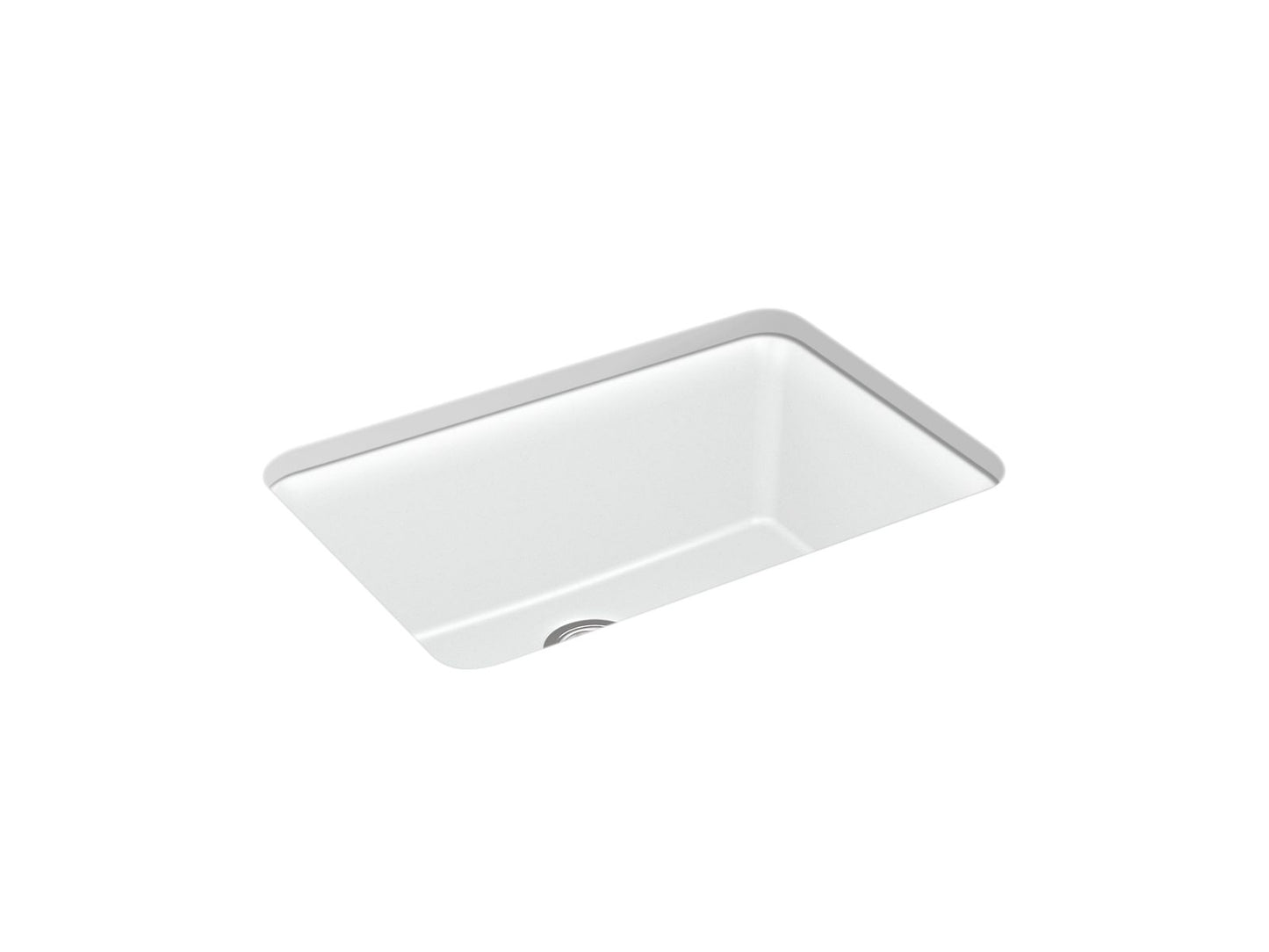 KOHLER K-28000-CM6 Cairn 27-1/2" Undermount Single-Bowl Kitchen Sink In Matte White