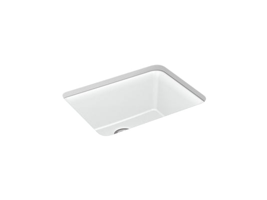 KOHLER K-28001-CM6 Cairn 24-1/2" Undermount Single-Bowl Kitchen Sink In Matte White