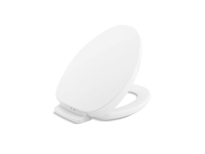 KOHLER K-10349-96 PureWarmth Heated Quiet-Close elongated toilet seat - Biscuit