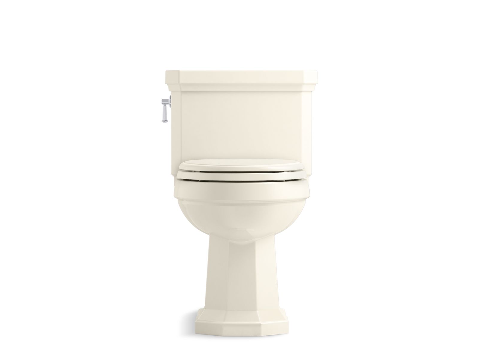 KOHLER K-3940-96 Kathryn One-Piece Compact Elongated Toilet With Concealed Trapway, 1.28 Gpf In Biscuit