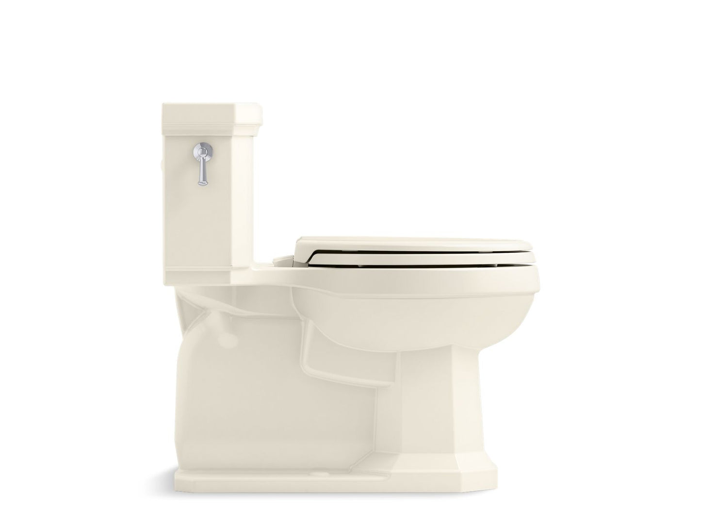 KOHLER K-3940-96 Kathryn One-Piece Compact Elongated Toilet With Concealed Trapway, 1.28 Gpf In Biscuit