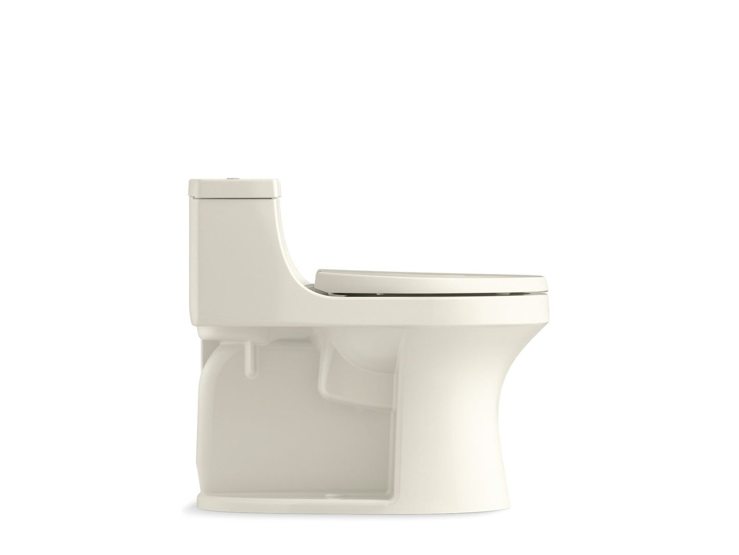 KOHLER K-5172-96 San Souci One-Piece Compact Elongated Toilet With Concealed Trapway, 1.28 Gpf In Biscuit