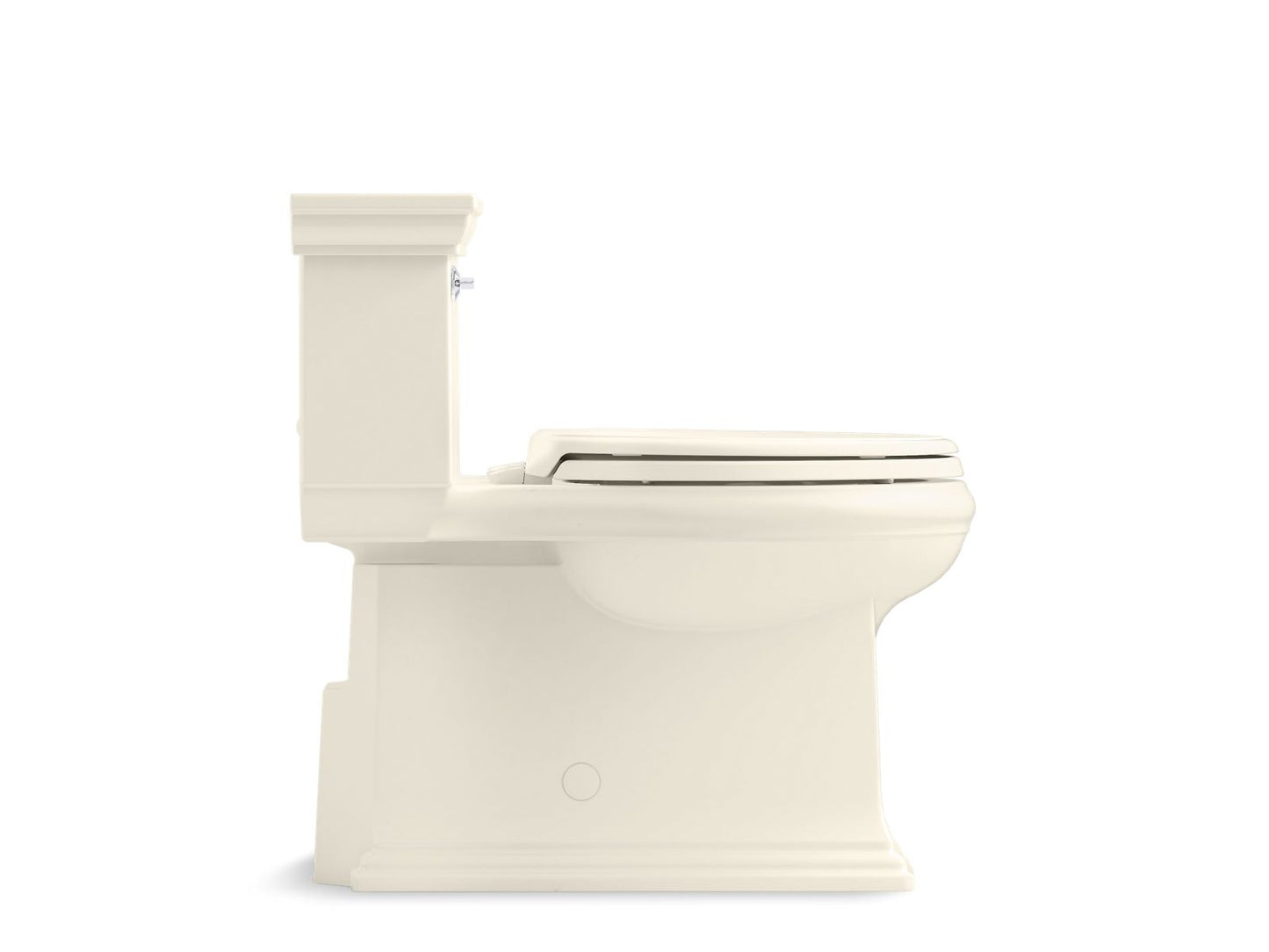 KOHLER K-6428-96 Memoirs Stately One-Piece Compact Elongated Toilet With Skirted Trapway, 1.28 Gpf In Biscuit