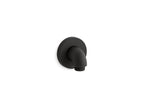 KOHLER K-22172-BL Purist Stillness Wall-Mount Supply Elbow With Check Valve - Matte Black