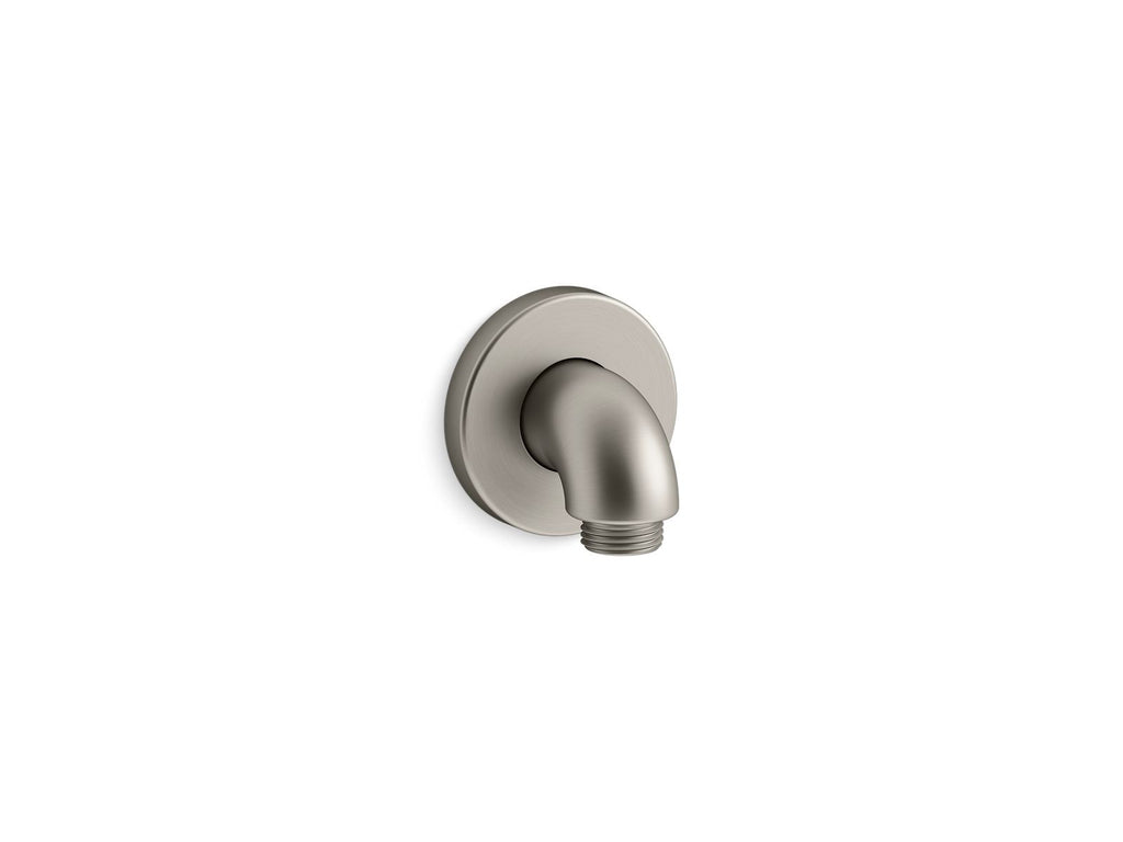 KOHLER K-22172-BN Purist Stillness Wall-Mount Supply Elbow With Check Valve - Vibrant Brushed Nickel