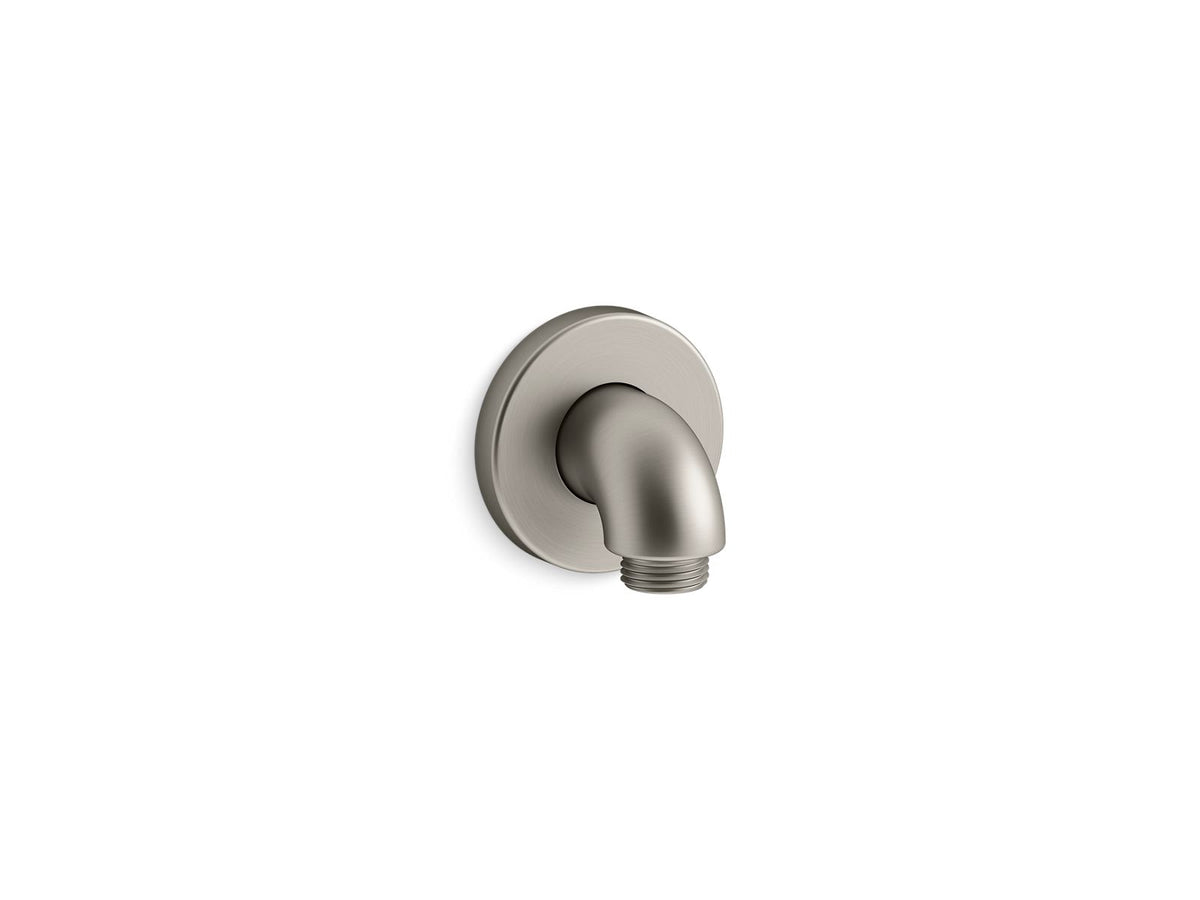 KOHLER K-22172-BN Purist Stillness Wall-Mount Supply Elbow With Check Valve - Vibrant Brushed Nickel