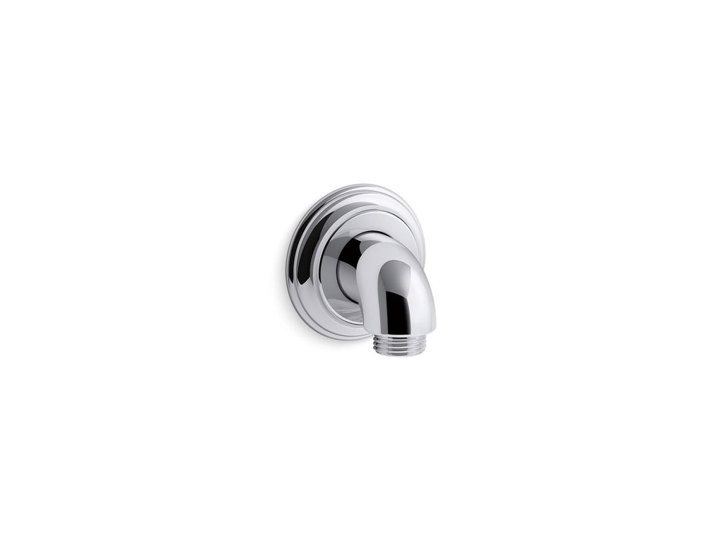 KOHLER K-22173-BV Bancroft Wall-Mount Supply Elbow With Check Valve - Vibrant Brushed Bronze