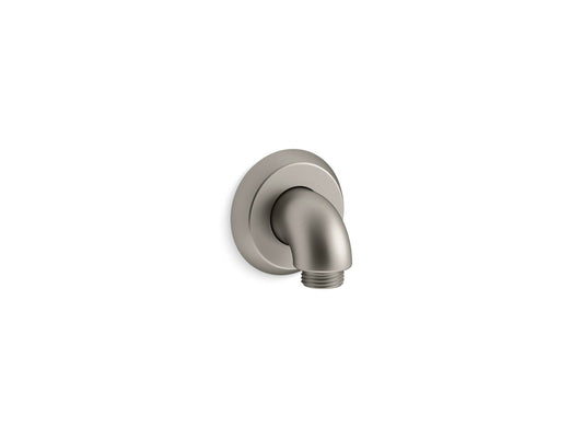 KOHLER K-22174-BN Forte Wall-Mount Supply Elbow With Check Valve In Vibrant Brushed Nickel