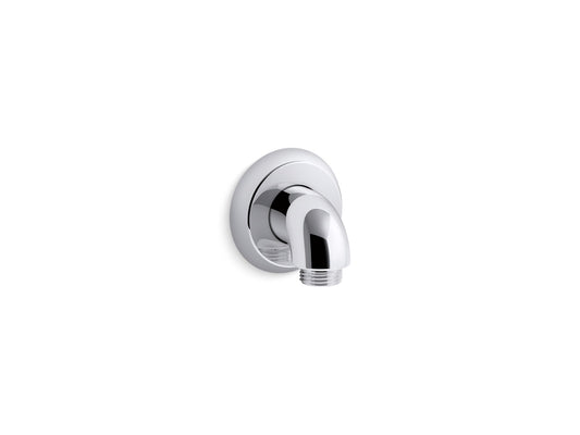 KOHLER K-22174-CP Forte Wall-Mount Supply Elbow With Check Valve In Polished Chrome