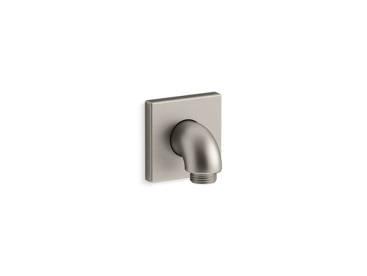 KOHLER K-22175-BN Loure Wall-Mount Supply Elbow With Check Valve In Vibrant Brushed Nickel