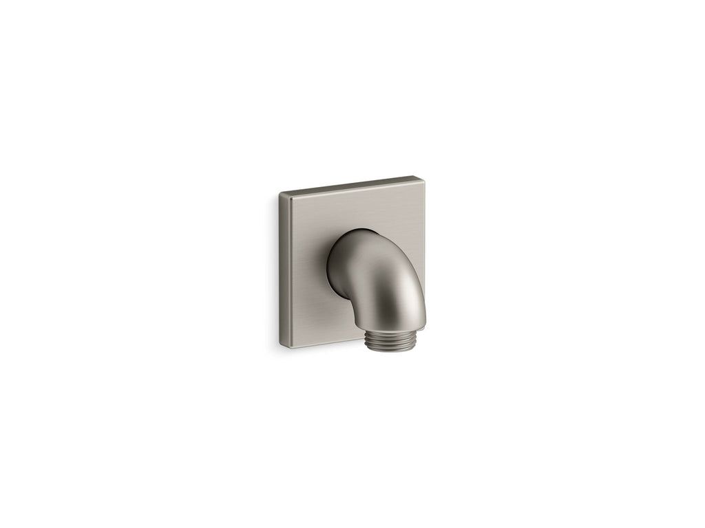 KOHLER K-22175-BN Loure Wall-Mount Supply Elbow With Check Valve - Vibrant Brushed Nickel