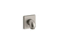 KOHLER K-22175-BN Loure Wall-Mount Supply Elbow With Check Valve - Vibrant Brushed Nickel