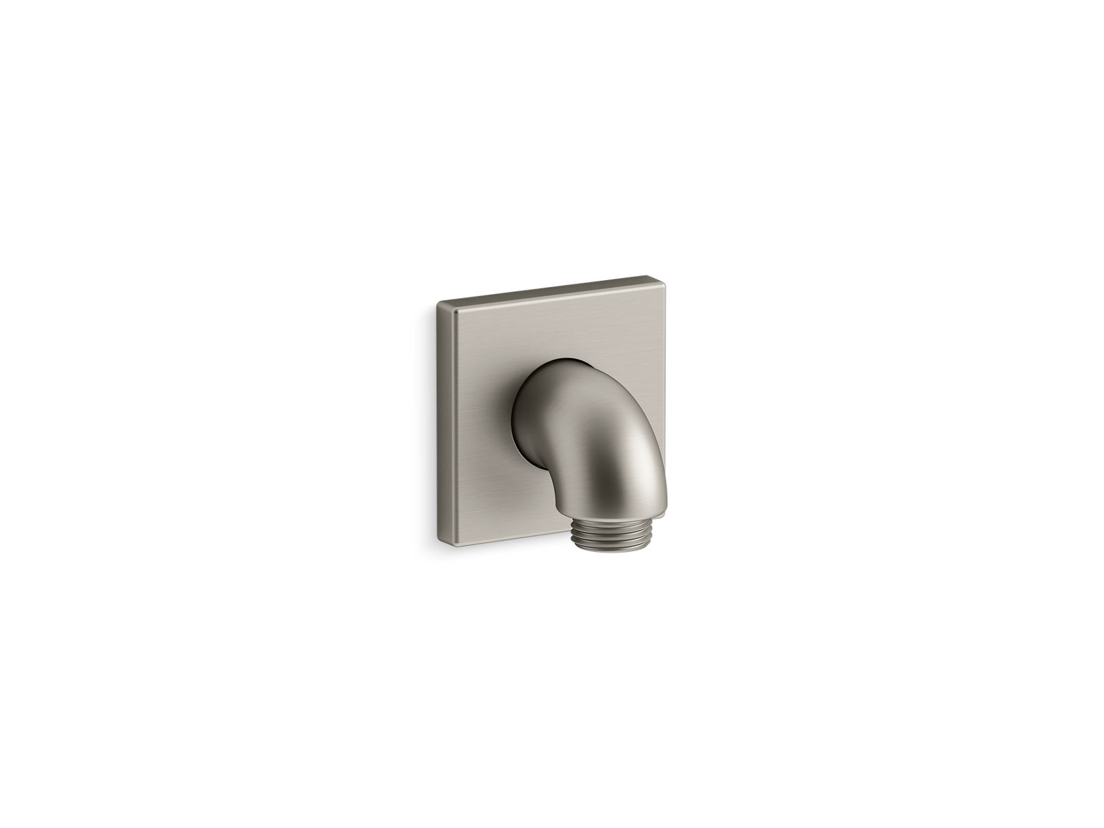 KOHLER K-22175-BN Loure Wall-Mount Supply Elbow With Check Valve - Vibrant Brushed Nickel