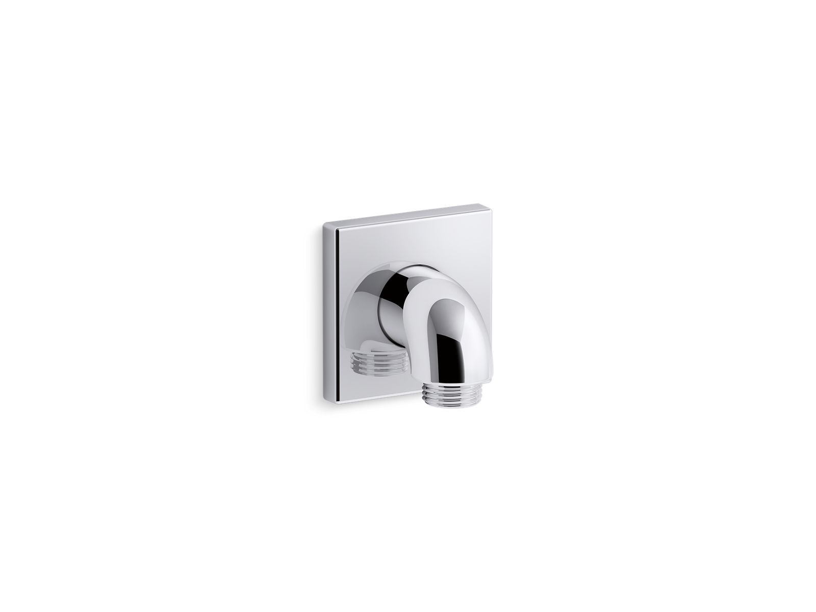 KOHLER K-22175-CP Loure Wall-Mount Supply Elbow With Check Valve - Polished Chrome