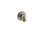 KOHLER K-22173-BV Bancroft Wall-Mount Supply Elbow With Check Valve - Vibrant Brushed Bronze