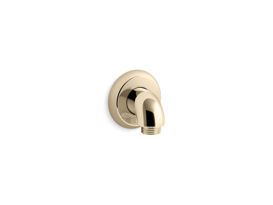 KOHLER K-22174-AF Forte Wall-Mount Supply Elbow With Check Valve In Vibrant French Gold