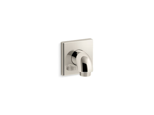 KOHLER K-22175-SN Loure Wall-Mount Supply Elbow With Check Valve In Vibrant Polished Nickel