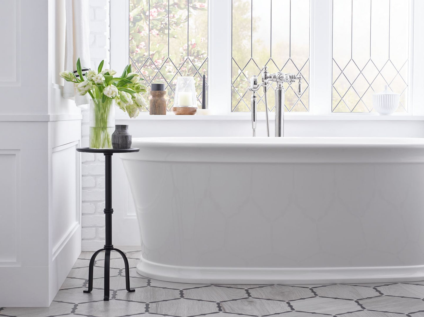 KOHLER K-8333-0 Memoirs 66-1/4" x 36-1/2" freestanding bath - White