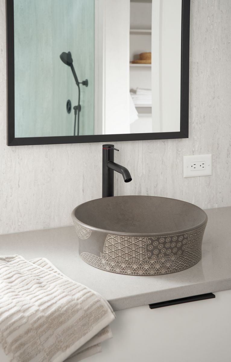 KOHLER K-77959-4A-CP Components Tall Single-Handle Bathroom Sink Faucet, 1.2 Gpm - Polished Chrome