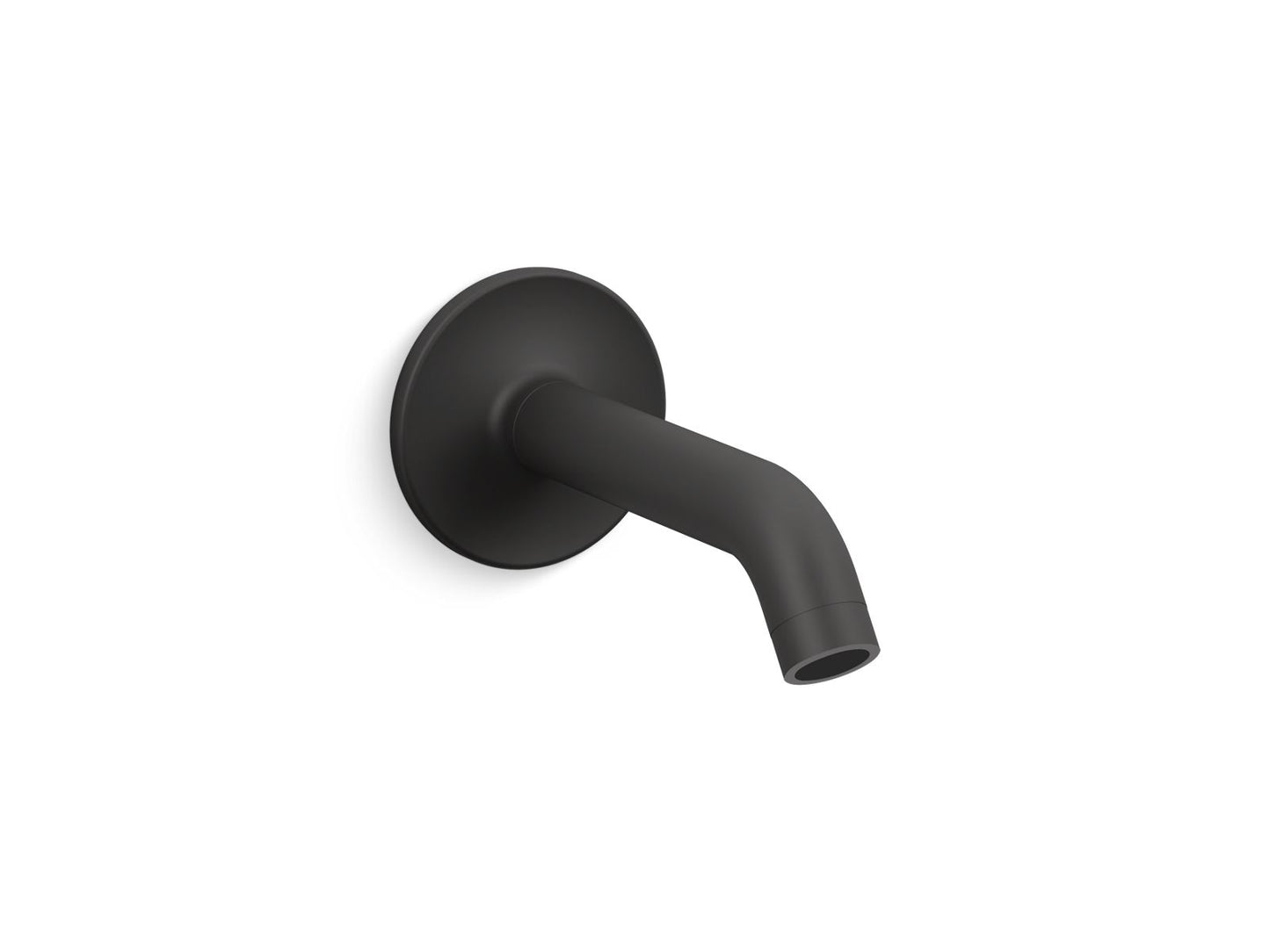 KOHLER K-14426-BL Purist Wall-Mount Bath Spout In Matte Black