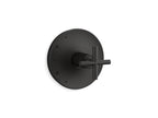 KOHLER K-TS14423-3-BL Purist Rite-Temp Valve Trim With Cross Handle - Matte Black