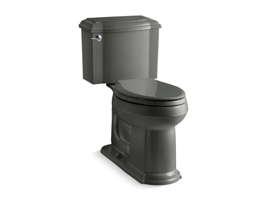 KOHLER K-3837-58 Devonshire Two-Piece Elongated Toilet, 1.28 Gpf In Thunder Grey