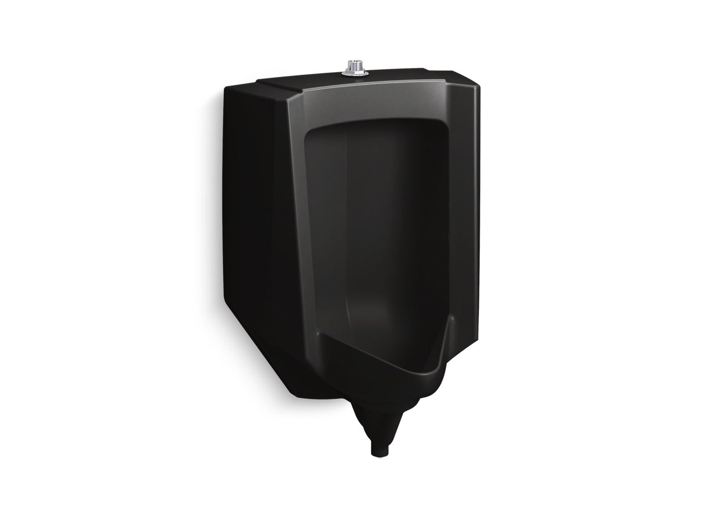 KOHLER K-25048-ET-7 Stanwell Blow-out half-stall 0.5–1.0 gpf urinal, top spud - Black Black